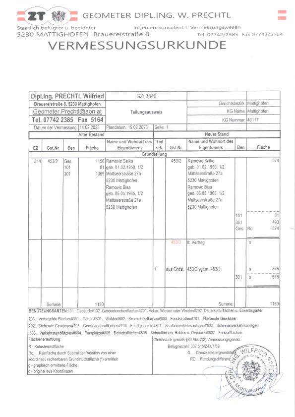 Baugrundstück Mattighofen – pohled 2