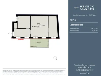 2-Zimmer-Wohnung kaufen in Wien – 66,84 m², € 590.000 – Bild 17 von 17