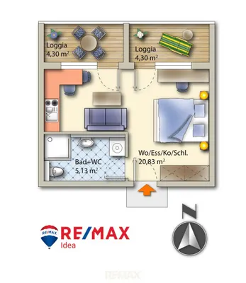1-Zimmer-Wohnung kaufen in Villach Land – 26 m², € 130.000 – Bild 12 von 12