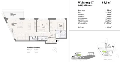 3-Zimmer-Wohnung kaufen in Mödling – 85,93 m², € 575.000 – Bild 11 von 11
