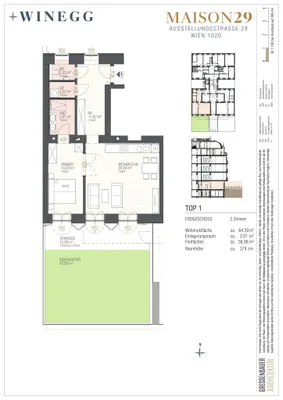 2-Zimmer-Wohnung kaufen in Wien – 64,59 m², € 650.000 – Bild 13 von 13