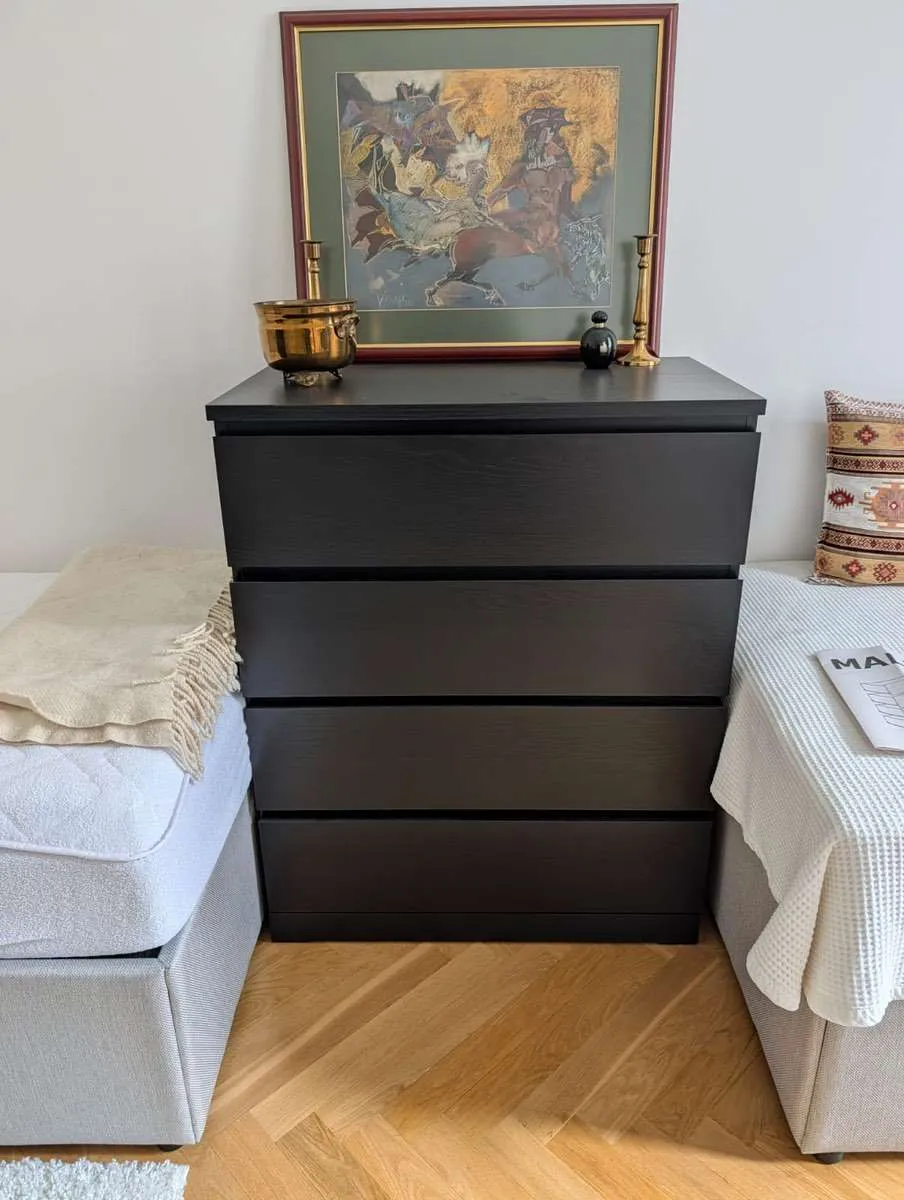 IKEA MALM Kommode mit 4 Schubladen, schwarzbraun, 80x100 cm, € 80,- (1040 Wien)