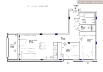 3-Zimmer-Wohnung mieten in Wien – 70 m², € 1.399 – Bild 12 von 14