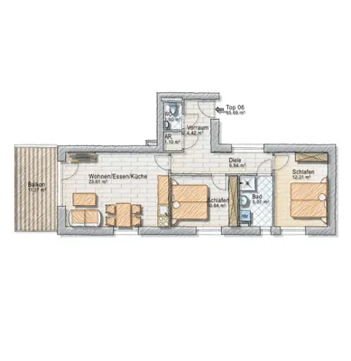 3-Zimmer-Wohnung kaufen in Graz – 66 m², € 339.000 – Bild 5 von 16