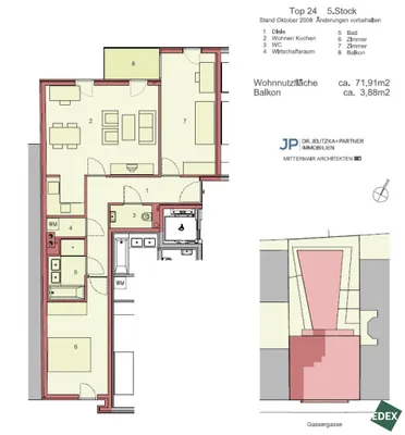 3-Zimmer-Wohnung mieten in Wien – 71,91 m², € 1.599 – Bild 16 von 16
