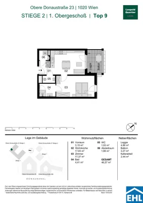 Immobilie kaufen in Wien – 46,57 m², € 421.000 – Bild 29 von 29
