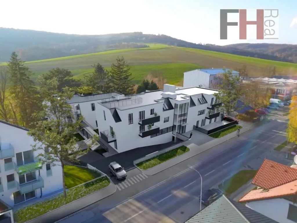 PROVISIONSFREI! Bewilligtes Bauträgerprojekt auf südseitigem, ebenen Grundstück mit toller Fernsicht, 2074m² NNF, nahe Gablitz Zentrum! - Ansicht 3