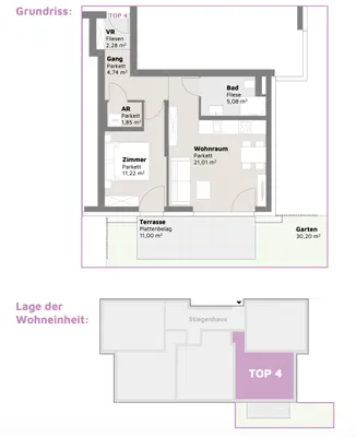2-Zimmer-Wohnung kaufen in Mödling – 43 m², € 244.000 – Bild 18 von 41