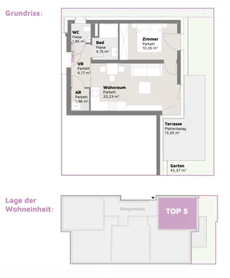 2-Zimmer-Wohnung kaufen in Mödling – 43 m², € 244.000 – Bild 20 von 41