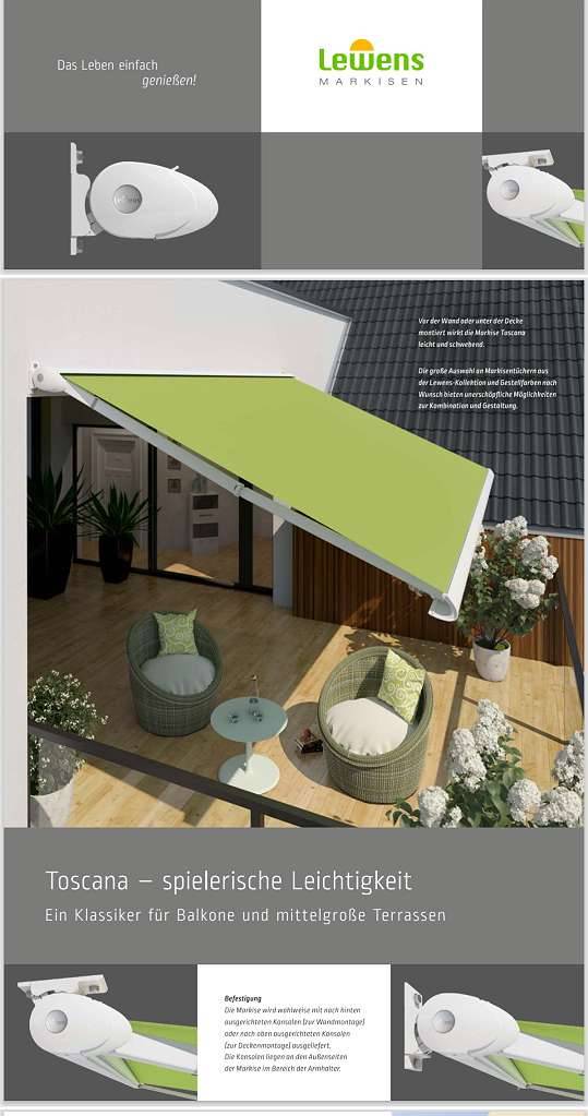Aktion ! Lewens Markisen 2026 Aktionsmarkisen ink. Fernbedienung und  Windsensor,  2.345,- (3324 Euratsfeld) - willhaben