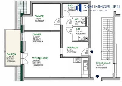 2-Zimmer-Wohnung kaufen in Wien – 70 m², € 320.000 – Bild 16 von 16