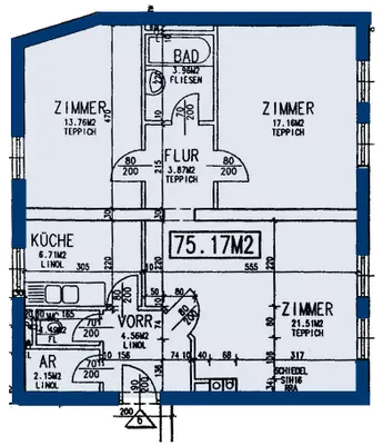 3-Zimmer-Wohnung mieten in Gänserndorf – 75,17 m², € 571 – Bild 2 von 2