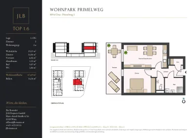 2-Zimmer-Wohnung kaufen in Graz – 47,84 m², € 146.000 – Bild 17 von 17