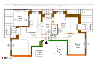 3-Zimmer-Wohnung kaufen in Wien – 76,32 m², € 449.000 – Bild 10 von 20