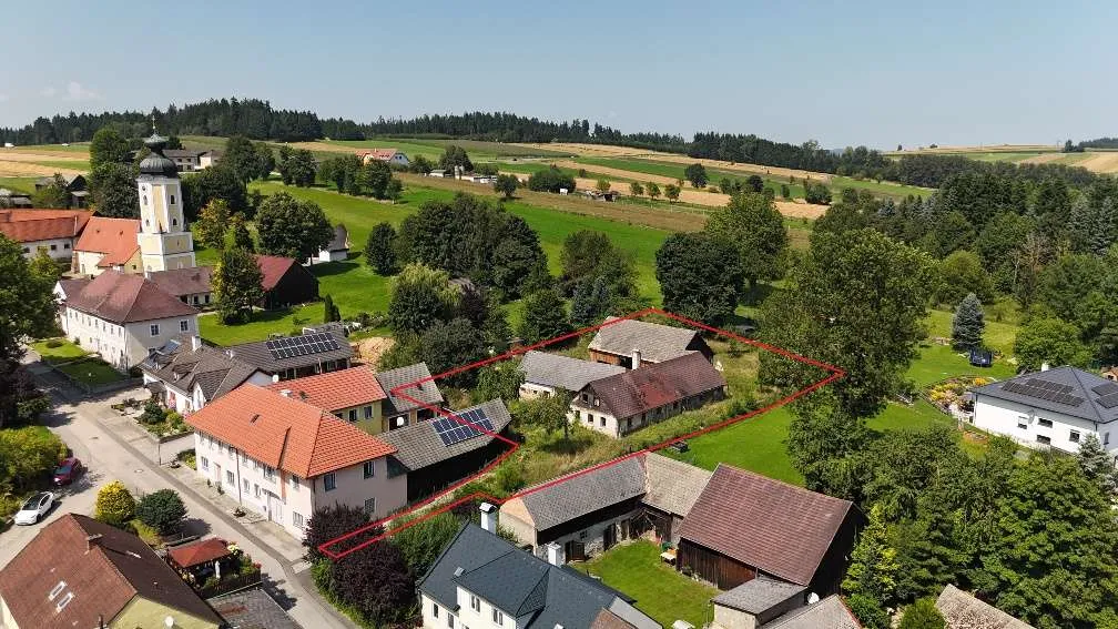 Seltener historischer Vierkanthof / Bauernhof - Naturgarten & Waldviertler-Romantik - Ansicht 3