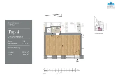 Gewerbeimmobilie kaufen in Wien – 42 m², € 99.000 – Bild 8 von 9