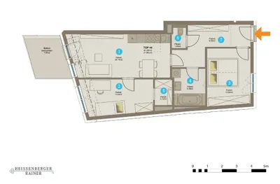 3-Zimmer-Wohnung mieten in Wien – 61,68 m², € 1.111 – Bild 16 von 16