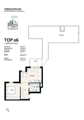 2-Zimmer-Wohnung kaufen in Wien – 42,42 m², € 287.002 – Bild 12 von 12
