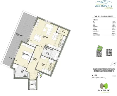 3-Zimmer-Wohnung kaufen in Salzburg-Umgebung – 95,88 m², € 789.800 – Bild 2 von 7