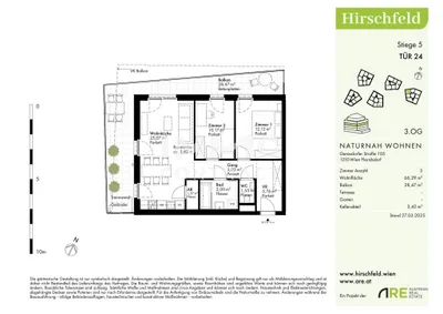 3-Zimmer-Wohnung kaufen in Wien – 66,29 m², € 406.000 – Bild 7 von 7