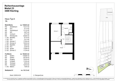 4-Zimmer-Haus kaufen in Tulln – 102,87 m², € 510.000 – Bild 34 von 34