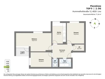 3-Zimmer-Wohnung kaufen in Linz – 67,3 m², € 229.000 – Bild 17 von 17
