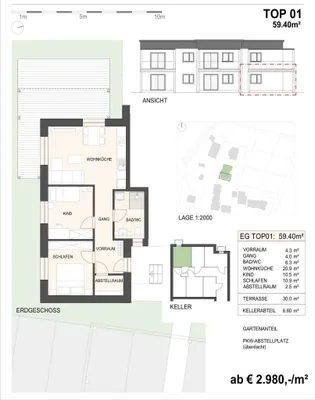 3-Zimmer-Wohnung kaufen in Leibnitz – 59,4 m², € 193.050 – Bild 18 von 28
