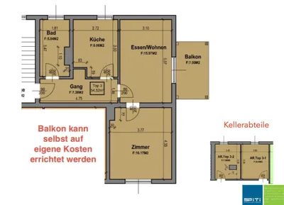 2-Zimmer-Wohnung kaufen in Spittal an der Drau – 55 m², € 75.000 – Bild 8 von 8