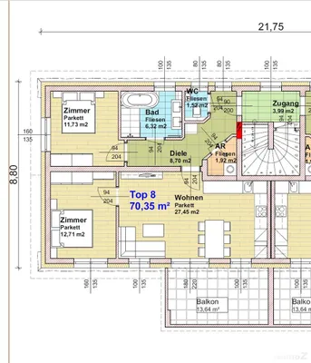 3-Zimmer-Wohnung kaufen in Leibnitz – 70,35 m², € 274.000 – Bild 12 von 12