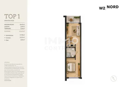 Immobilie kaufen in Wien – 34,42 m², € 216.126 – Bild 5 von 5