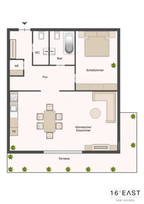 2-Zimmer-Wohnung kaufen in Wien – 55 m², € 300.000 – Bild 5 von 5