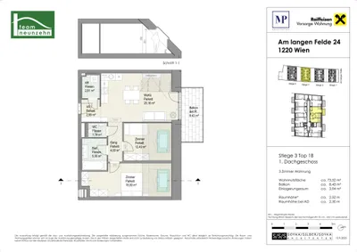 3-Zimmer-Wohnung kaufen in Wien – 73,52 m², € 509.000 – Bild 20 von 20