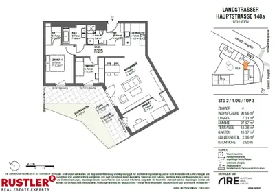 4-Zimmer-Wohnung mieten in Wien – 97,97 m², € 1.680 – Bild 8 von 9