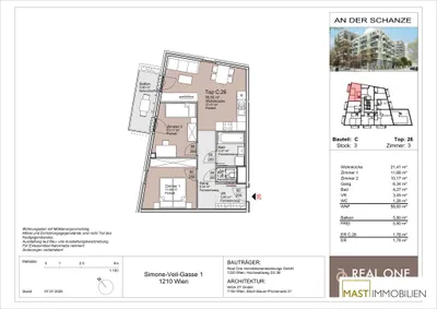 3-Zimmer-Wohnung mieten in Wien – 58,6 m², € 1.230 – Bild 11 von 11