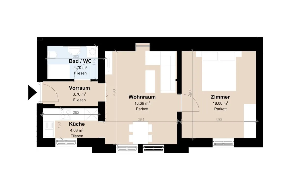 Geförderte Wohnung mit klassischem Charme, Graz