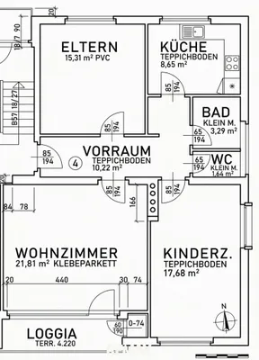 3-Zimmer-Wohnung kaufen in Steyr – 87,81 m², € 188.000 – Bild 12 von 12