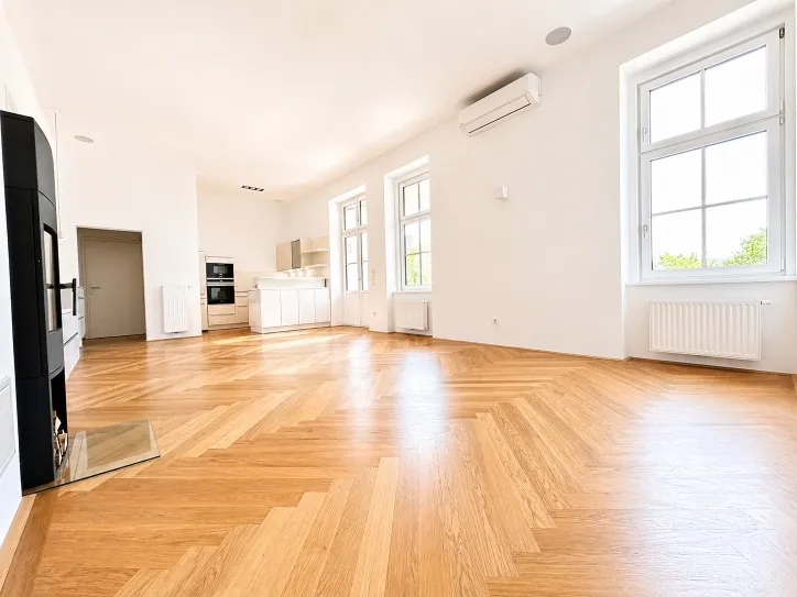 Privat: Altbauwohnung mit Terrasse in generalsanierter Villa im Zentrum von Baden - Ansicht 2