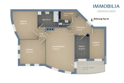 3-Zimmer-Wohnung kaufen in Amstetten – 100,46 m², € 245.000 – Bild 13 von 13