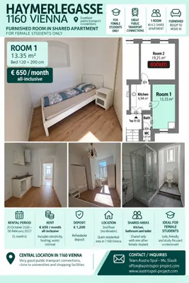 2-Zimmer-Wohnung mieten in Wien – 11 m², € 650 – Bild 2 von 11