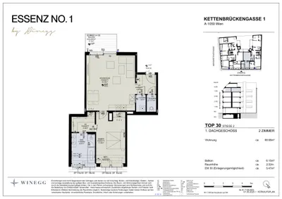 2-Zimmer-Wohnung kaufen in Wien – 68,68 m², € 859.000 – Bild 23 von 23