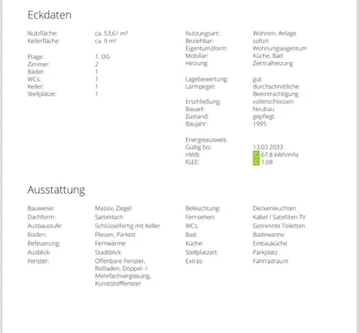 2-Zimmer-Wohnung mieten in Graz – 54 m², € 700 – Bild 2 von 5