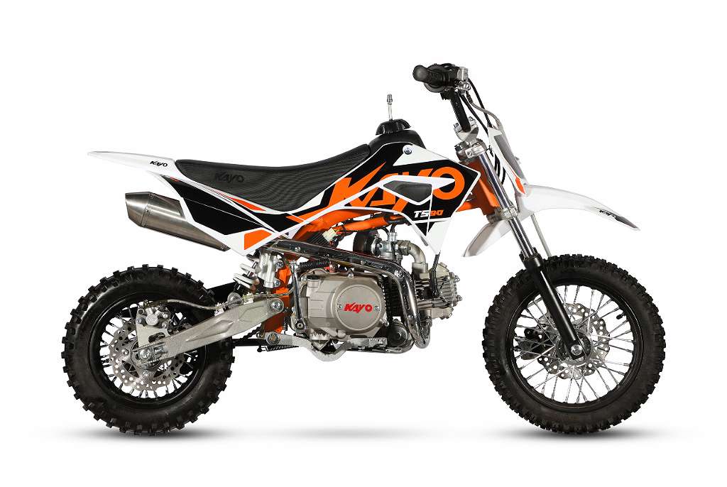 Kayo Dirtbike TS90 mit 10/12“ Räder Semiautomatik - E-Start Motocross