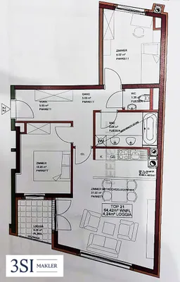 3-Zimmer-Wohnung kaufen in Wien – 64,42 m², € 519.000 – Bild 18 von 18