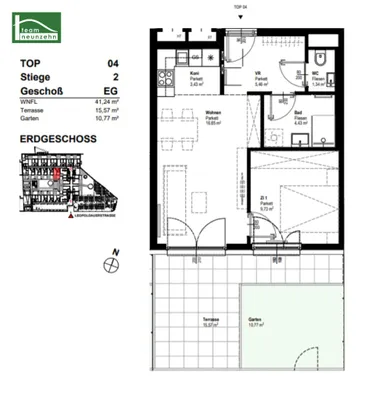 2-Zimmer-Wohnung mieten in Wien – 41,24 m², € 850 – Bild 19 von 19