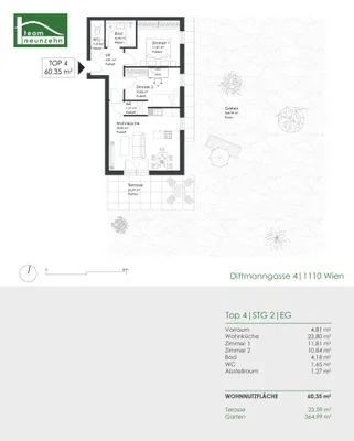 3-Zimmer-Wohnung mieten in Wien – 60,35 m², € 1.849 – Bild 19 von 19