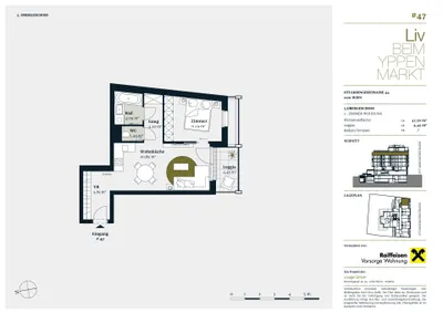 2-Zimmer-Wohnung kaufen in Wien – 47,5 m², € 389.400 – Bild 5 von 5