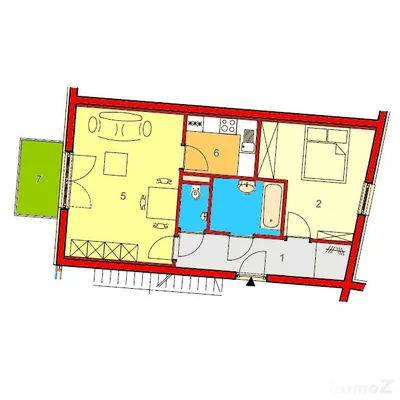 2-Zimmer-Wohnung mieten in Graz – 55,2 m², € 808 – Bild 1 von 10