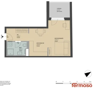 1-Zimmer-Wohnung mieten in Wien – 42,56 m², € 849 – Bild 33 von 33