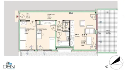 3-Zimmer-Wohnung kaufen in Wien – 64,3 m², € 307.737 – Bild 12 von 12