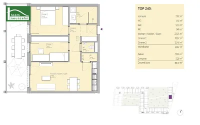 3-Zimmer-Wohnung mieten in Graz – 61,87 m², € 899 – Bild 17 von 17